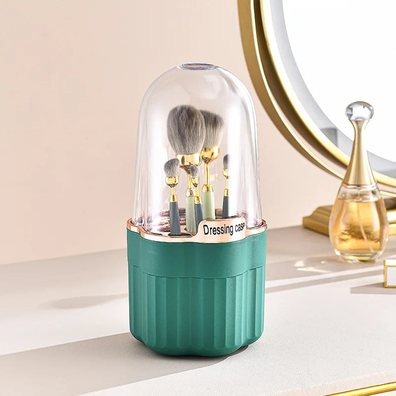 360° Rotating Makeup Organizer Makeup Brush Holder