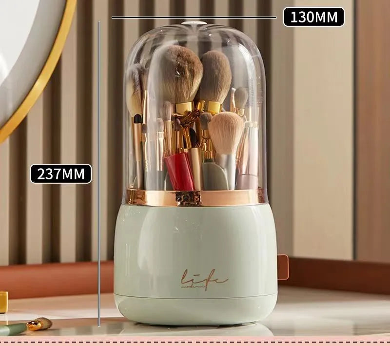 360° Rotating Makeup Organizer Makeup Brush Holder