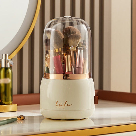 360° Rotating Makeup Organizer Makeup Brush Holder