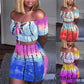 Summer Party Club Off-Shoulder Crop Top and Bodycon Crop Top and Mini Skirt Set