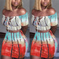 Summer Party Club Off-Shoulder Crop Top and Bodycon Crop Top and Mini Skirt Set