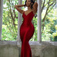 Shiny Spaghetti Strap Maxi Dress