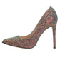 Powder Pink Glitter Heels